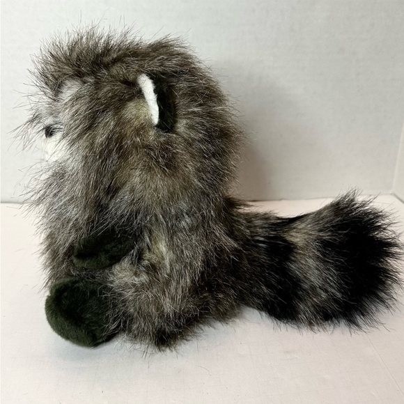 Aurora Raccoon Stuffed Animal Long Frosted Faux Fur Plush 2018 - Picture 2 of 4